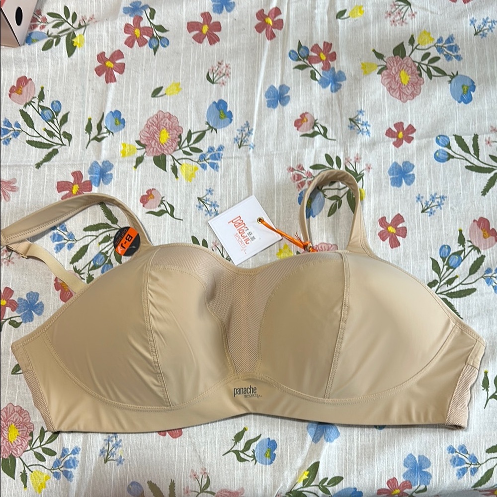 Panache Tan Wireless Bra Seamless Comfort